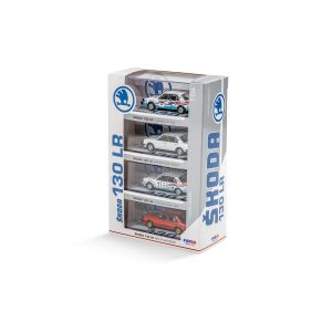  4er Set Modellautos Škoda 130 LR