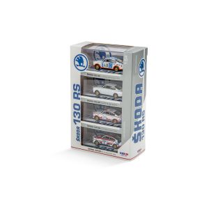 4er Set Modellautos Škoda 130 RS